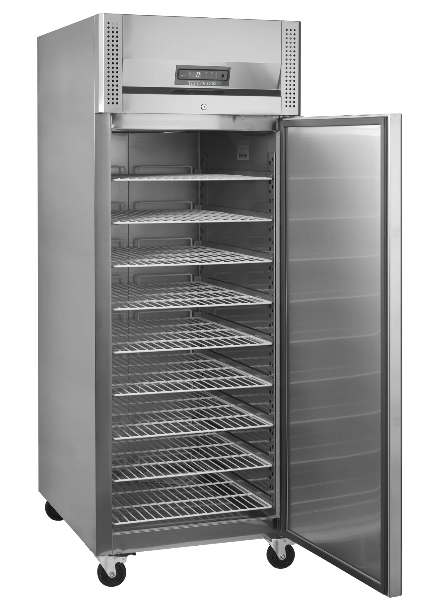 TEFCOLD Congelador vertical heladería estantes 80x60 refrigeración ventilada 850 litros BF850I - FrigeriaHosteleria.com