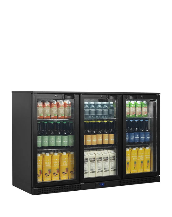 TEFCOLD Expositor botellero backbar 3 puertas alto 90 cm BA31H - FrigeriaHosteleria.com