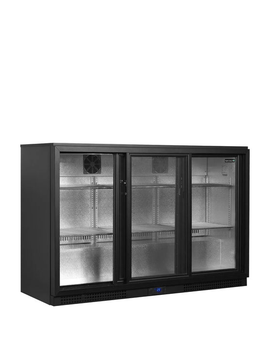 TEFCOLD Expositor botellero backbar 3 puertas corredera alto 90 cm BA31S-3