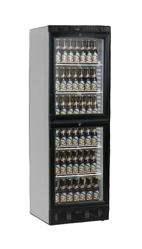 TEFCOLD Expositor botellero refrigerado 2 puertas 400 litros SCU2375 - FrigeriaHosteleria.com