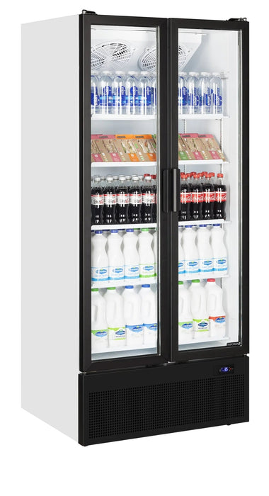 TEFCOLD Expositor botellero refrigerado 2 puertas batientes 700 litros FS890H - FrigeriaHosteleria.com