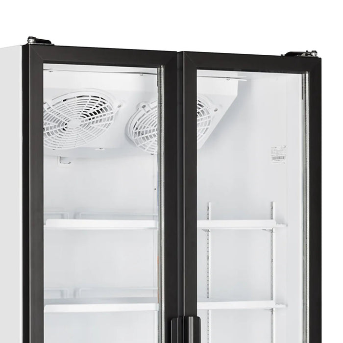 TEFCOLD Expositor botellero refrigerado 2 puertas batientes 700 litros FS890H - FrigeriaHosteleria.com