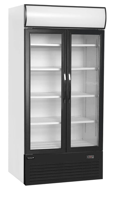 TEFCOLD Expositor botellero refrigerado 2 puertas batientes 800 litros FSC1000H - FrigeriaHosteleria.com