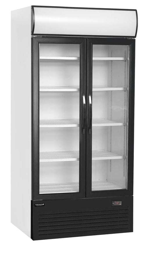 TEFCOLD Expositor botellero refrigerado 2 puertas batientes 800 litros FSC1000H - FrigeriaHosteleria.com