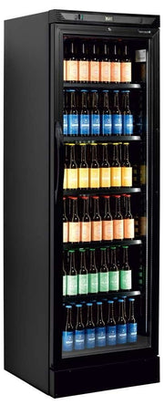 TEFCOLD Expositor botellero refrigerado 400 litros CEV425 - BLACK - FrigeriaHosteleria.com