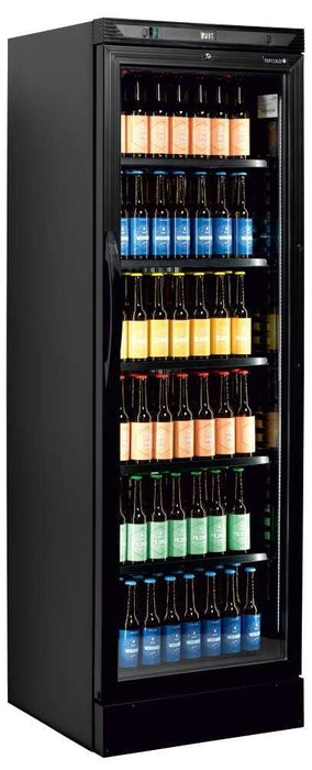 TEFCOLD Expositor botellero refrigerado 400 litros CEV425 - BLACK - FrigeriaHosteleria.com