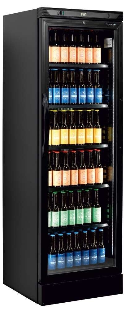 TEFCOLD Expositor botellero refrigerado 400 litros CEV425 - BLACK - FrigeriaHosteleria.com