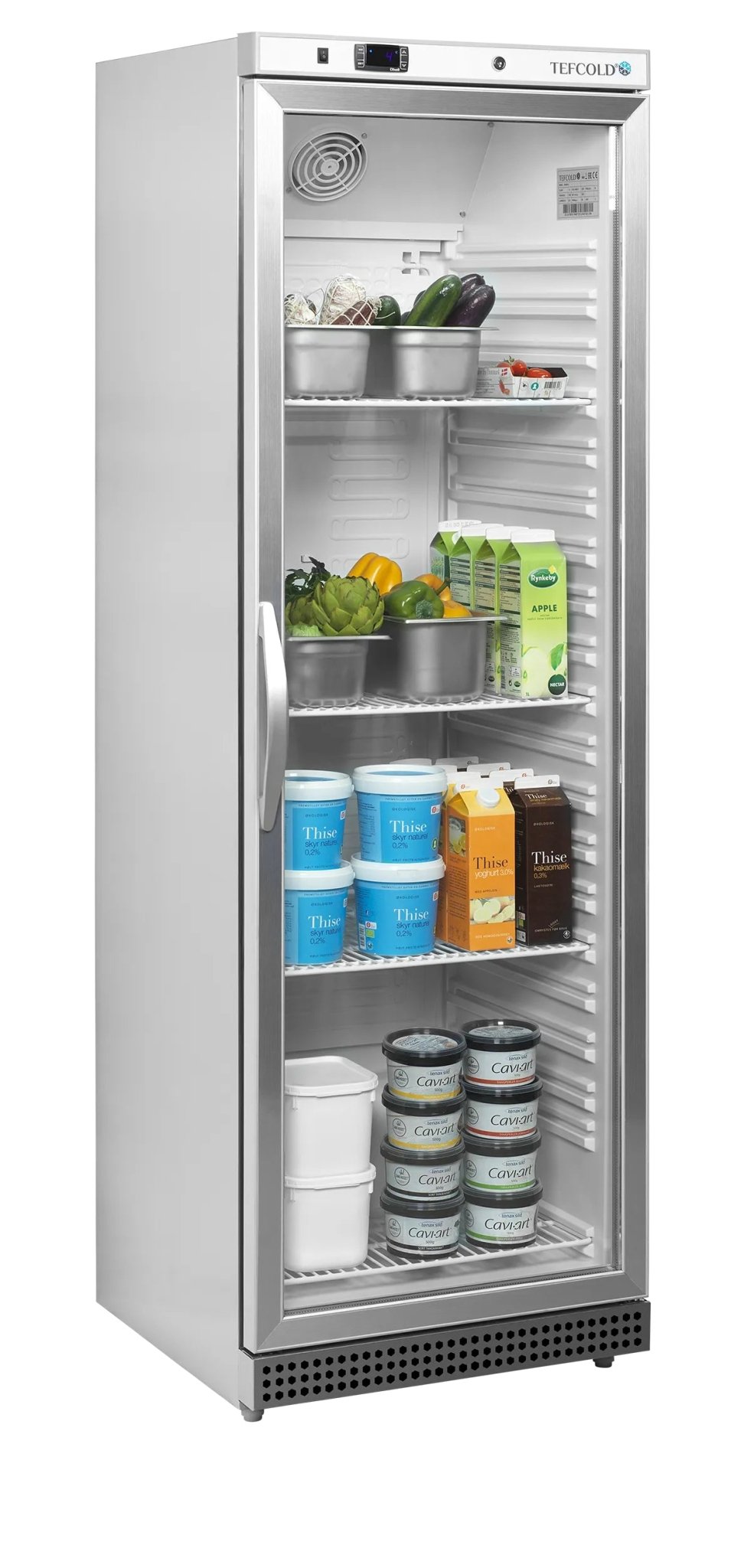 TEFCOLD Expositor botellero refrigerado inoxidable 400 litros UR400SG - FrigeriaHosteleria.com