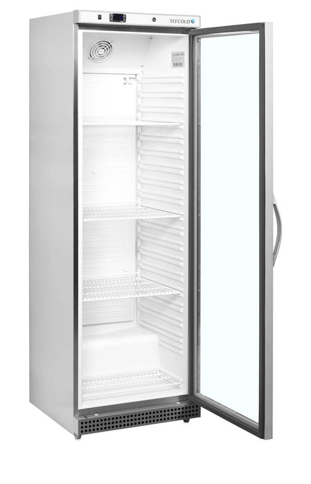 TEFCOLD Expositor botellero refrigerado inoxidable 400 litros UR400SG
