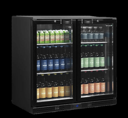 TEFCOLD Expositor botellero refrigerado sobremostrador 190 litros DB201H - FrigeriaHosteleria.com