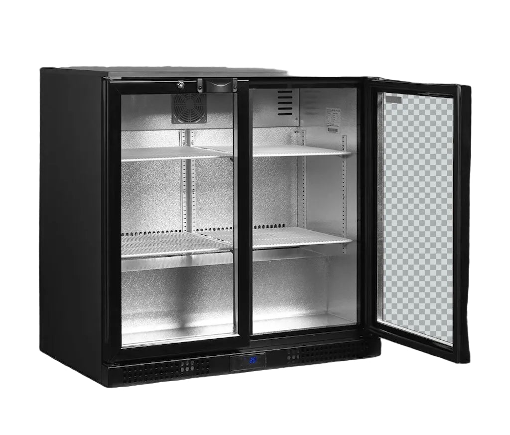 TEFCOLD Expositor botellero refrigerado sobremostrador 190 litros DB201H - FrigeriaHosteleria.com