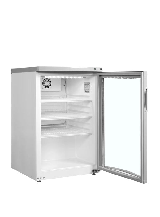 TEFCOLD Expositor botellero sobremostrador puerta curva 92 litros BC85 - FrigeriaHosteleria.com