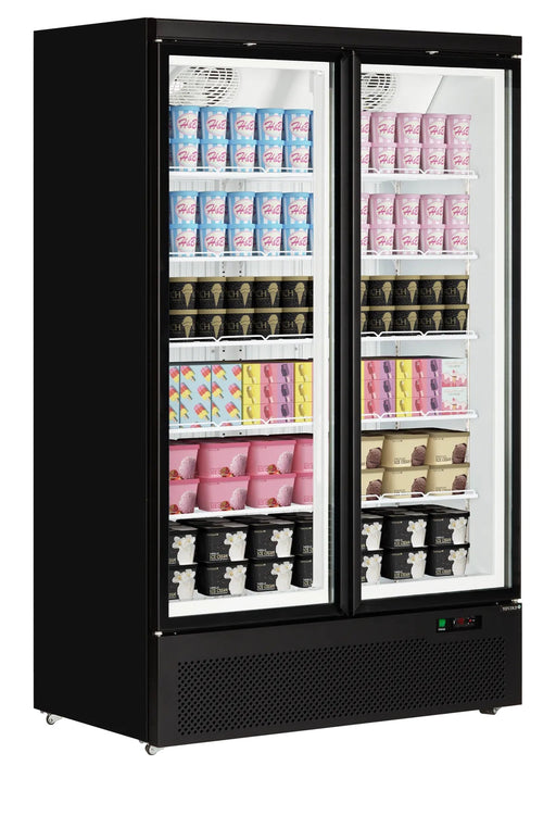 TEFCOLD Expositor congelador 2 puertas 1000 litros Atom Maxi F2DB - FrigeriaHosteleria.com