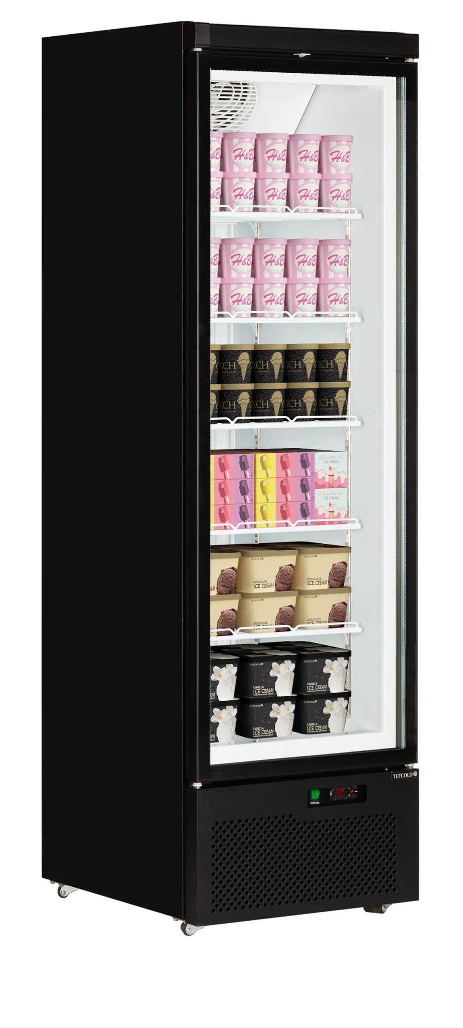 TEFCOLD Expositor congelador 600 litros Atom Maxi F1DB - FrigeriaHosteleria.com