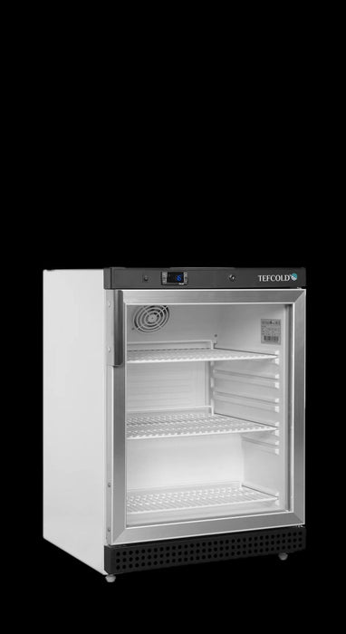 TEFCOLD Expositor refrigerado de sobremesa blanco 200 litros UR200G - FrigeriaHosteleria.com