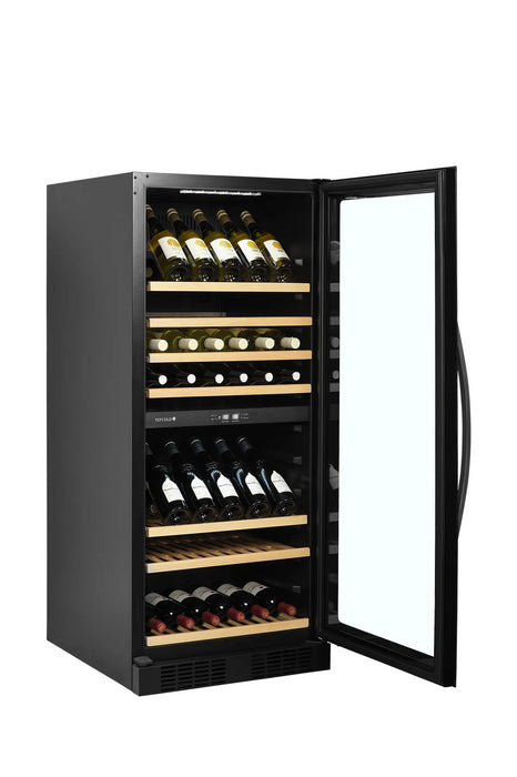 TEFCOLD Expositor refrigerado de vinos doble temperatura TFW300-2F
