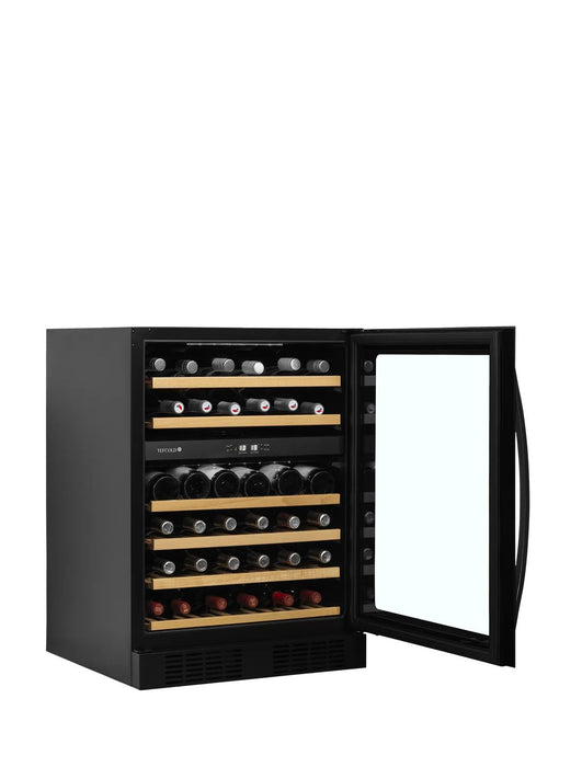 TEFCOLD Expositor refrigerado de vinos sobremostrador doble temperatura TFW200 - 2F - FrigeriaHosteleria.com