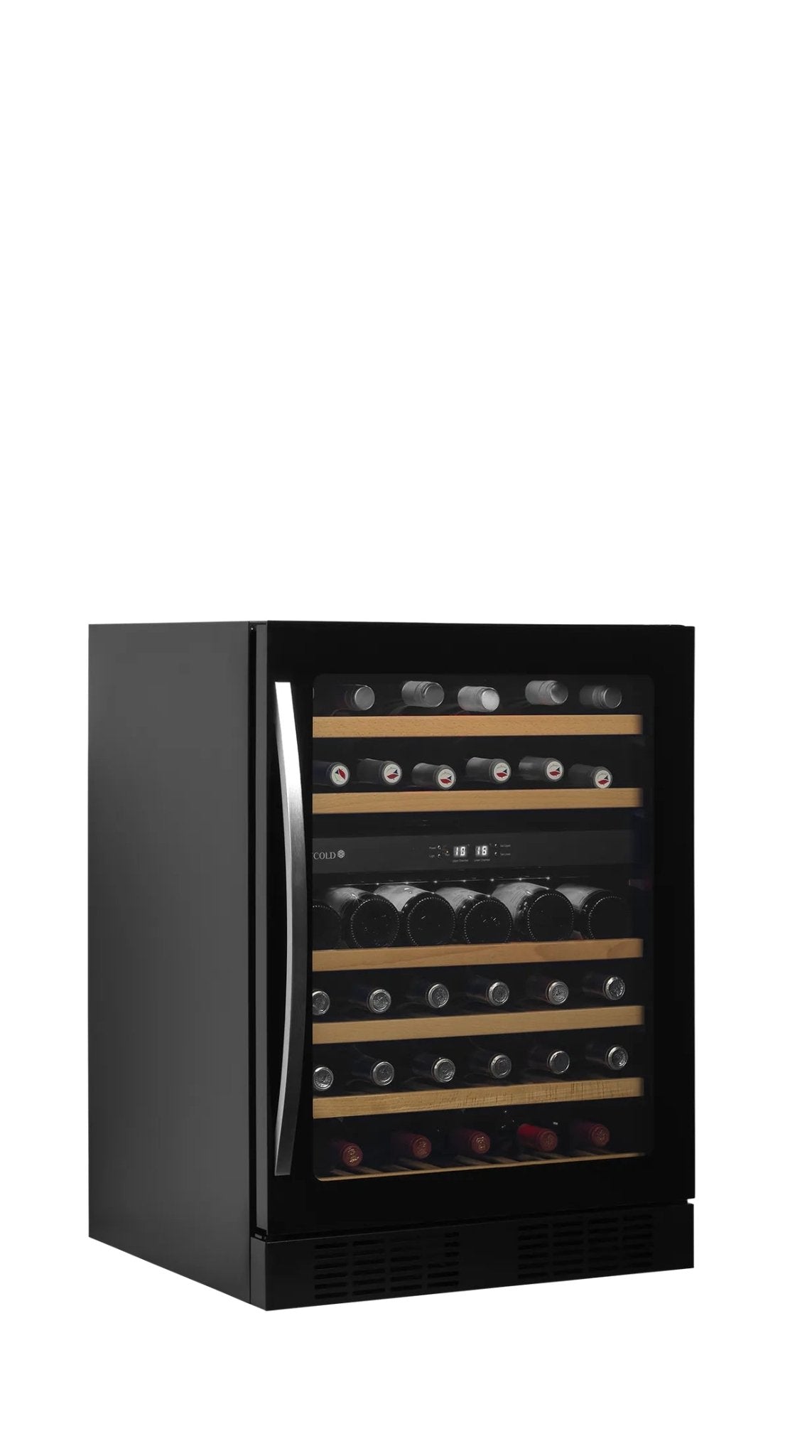 TEFCOLD Expositor refrigerado de vinos sobremostrador doble temperatura TFW200 - 2F - FrigeriaHosteleria.com