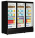 TEFCOLD Expositor refrigerado negro 3 puertas 1700 litros Atom Maxi C3DB - FrigeriaHosteleria.com