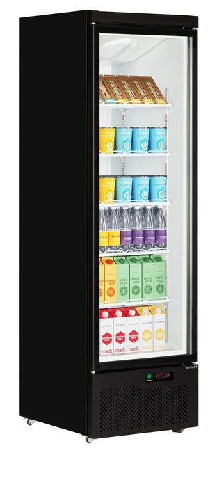 TEFCOLD Expositor refrigerado negro 614 litros Atom Maxi C1DB - FrigeriaHosteleria.com