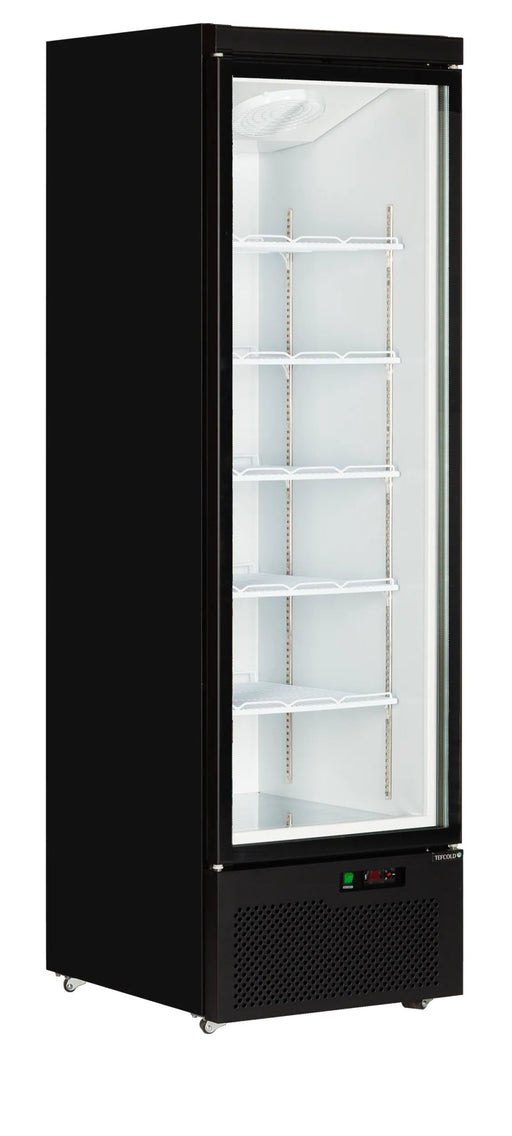 TEFCOLD Expositor refrigerado negro 614 litros Atom Maxi C1DB - FrigeriaHosteleria.com