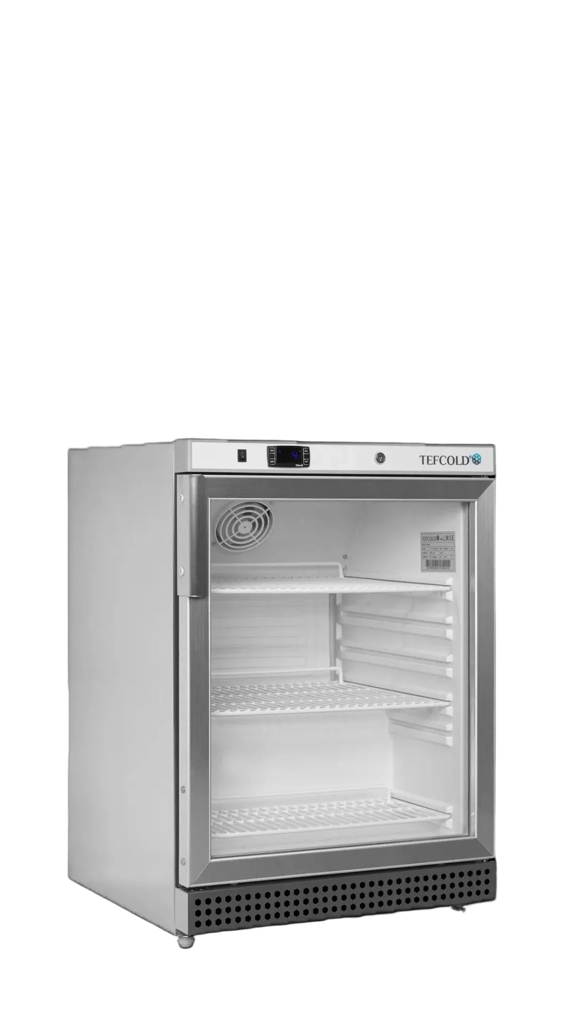TEFCOLD Expositor refrigerado sobremesa inoxidable 200 litros UR200SG - FrigeriaHosteleria.com