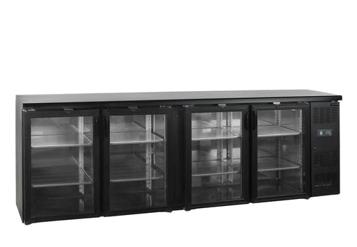 TEFCOLD Refrigerador backbar 4 puertas cristal ancho 254 cm CBC410G - FrigeriaHosteleria.com
