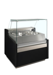 TEFCOLD Vitrina expositora refrigerada con reserva ancho 100 cm SPID100 - FrigeriaHosteleria.com