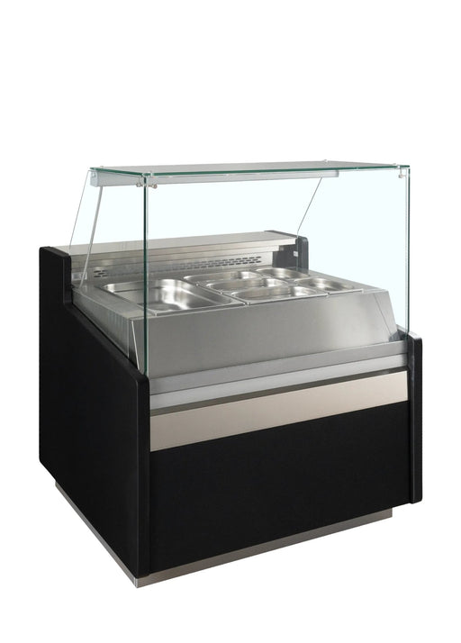 TEFCOLD Vitrina expositora refrigerada con reserva ancho 100 cm SPID100 - FrigeriaHosteleria.com