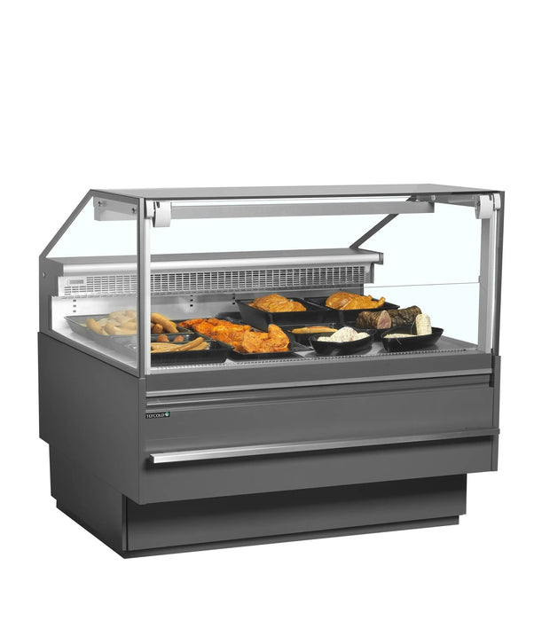 TEFCOLD Vitrina expositora refrigerada con reserva ancho 130 cm SOCA12590A - FrigeriaHosteleria.com