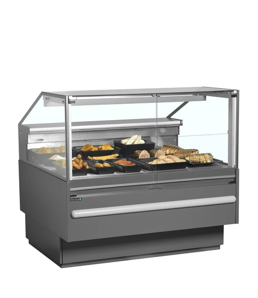 TEFCOLD Vitrina expositora refrigerada con reserva ancho 130 cm SOCB12582A - FrigeriaHosteleria.com