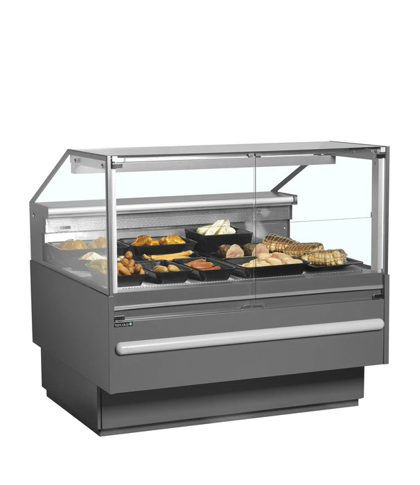 TEFCOLD Vitrina expositora refrigerada con reserva ancho 130 cm SOCB12582A - FrigeriaHosteleria.com
