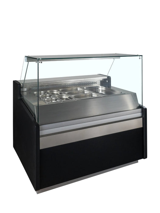 TEFCOLD Vitrina expositora refrigerada con reserva ancho 130 cm SPID130 - FrigeriaHosteleria.com