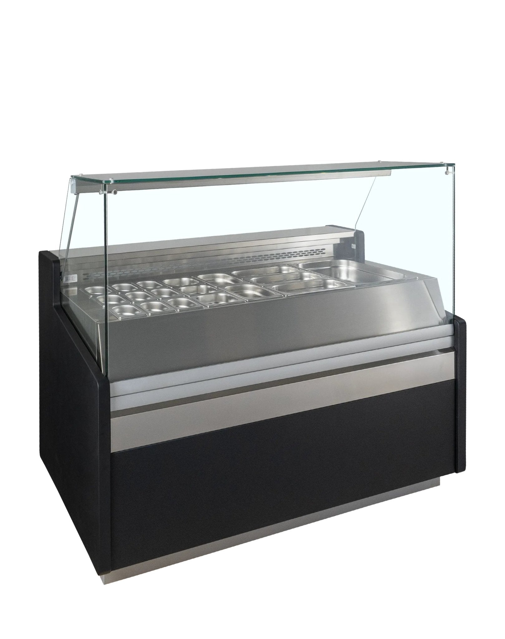 TEFCOLD Vitrina expositora refrigerada con reserva ancho 150 cm SPID150 - FrigeriaHosteleria.com
