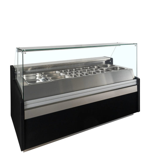 TEFCOLD Vitrina expositora refrigerada con reserva ancho 200 cm SPID200 - FrigeriaHosteleria.com