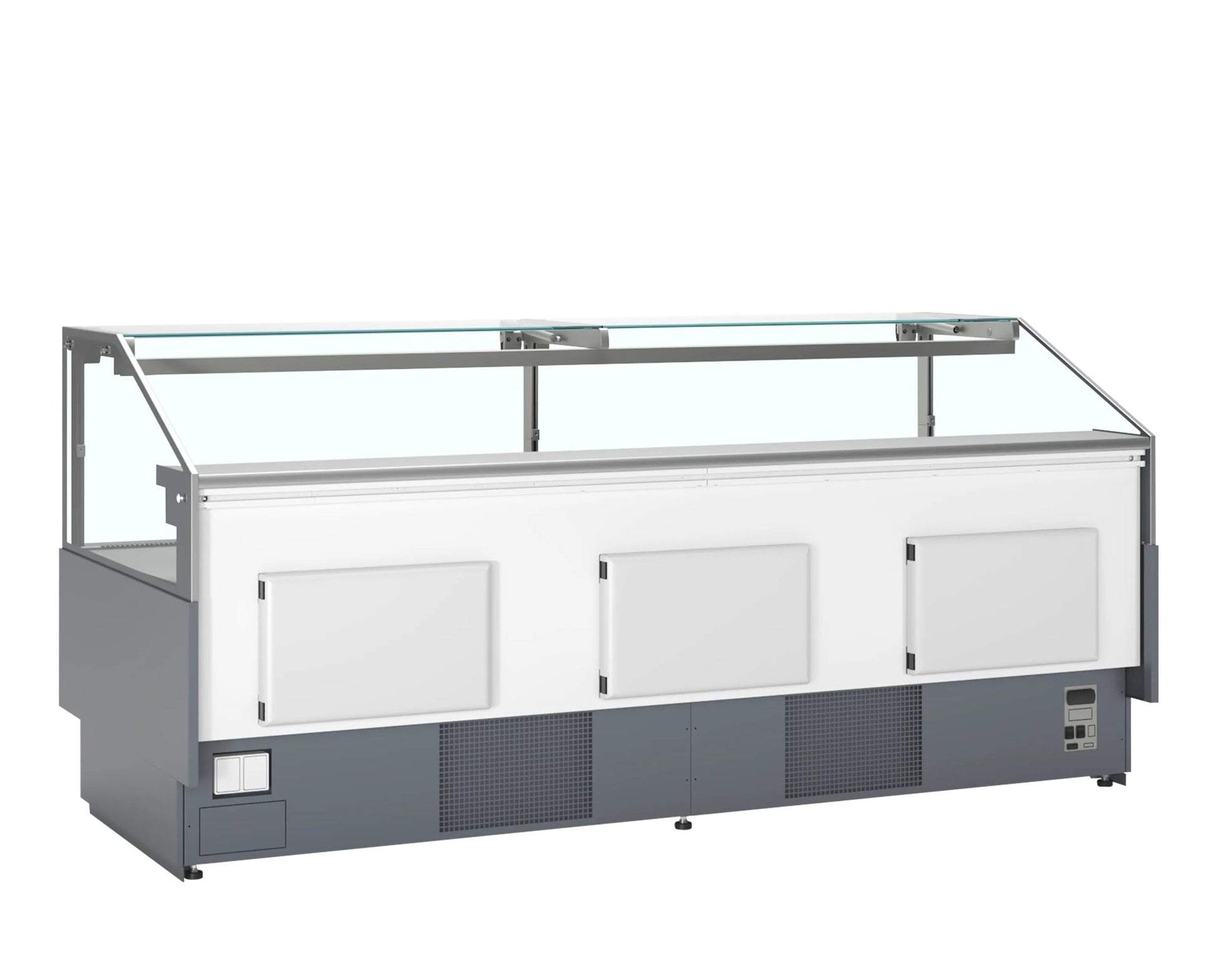 TEFCOLD Vitrina expositora refrigerada con reserva ancho 255 cm SOCA25090A - FrigeriaHosteleria.com