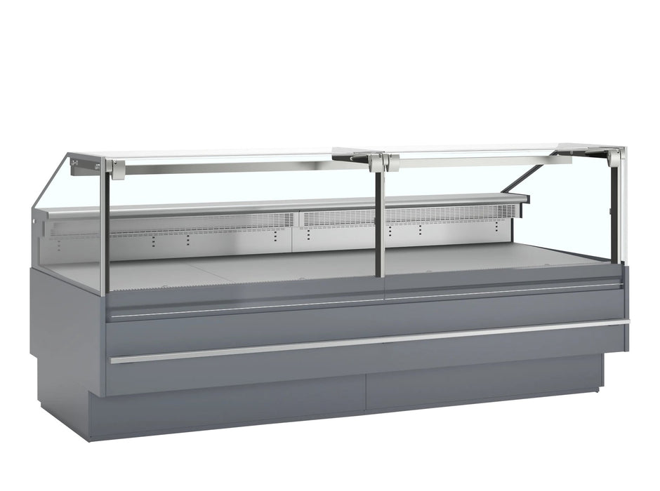 TEFCOLD Vitrina expositora refrigerada con reserva ancho 255 cm SOCA25090A - FrigeriaHosteleria.com