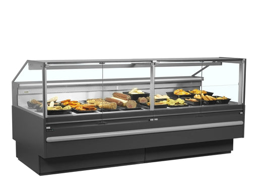 TEFCOLD Vitrina expositora refrigerada con reserva ancho 255 cm SOCB25082A - FrigeriaHosteleria.com