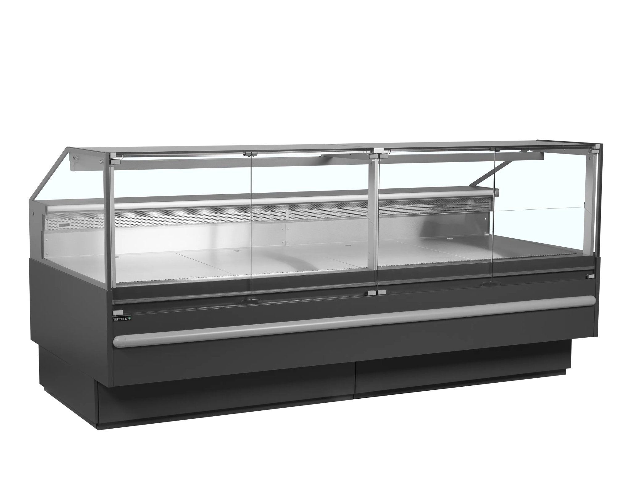 TEFCOLD Vitrina expositora refrigerada con reserva ancho 255 cm SOCB25082A - FrigeriaHosteleria.com