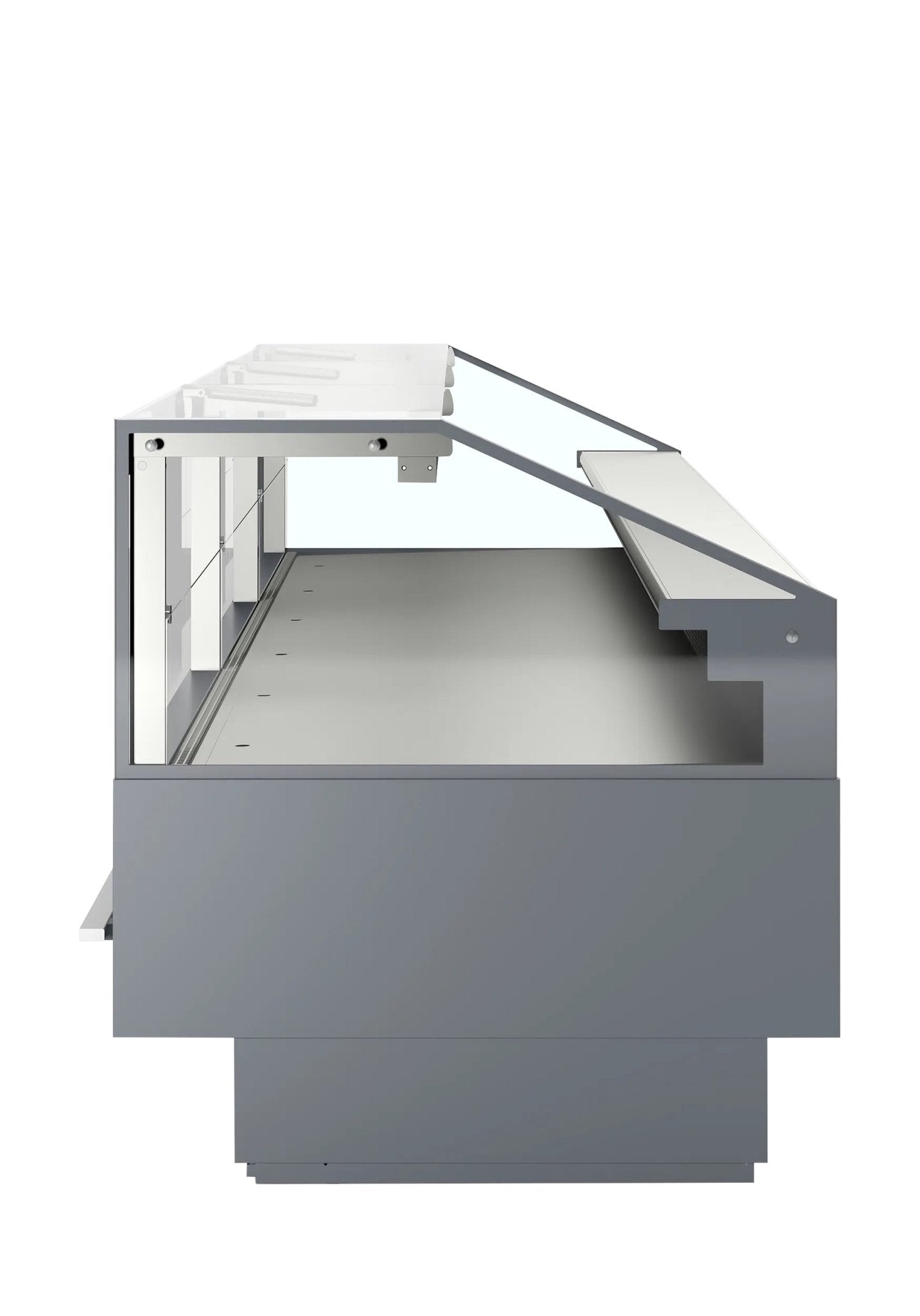 TEFCOLD Vitrina expositora refrigerada con reserva ancho 255 cm SOCB25082A - FrigeriaHosteleria.com