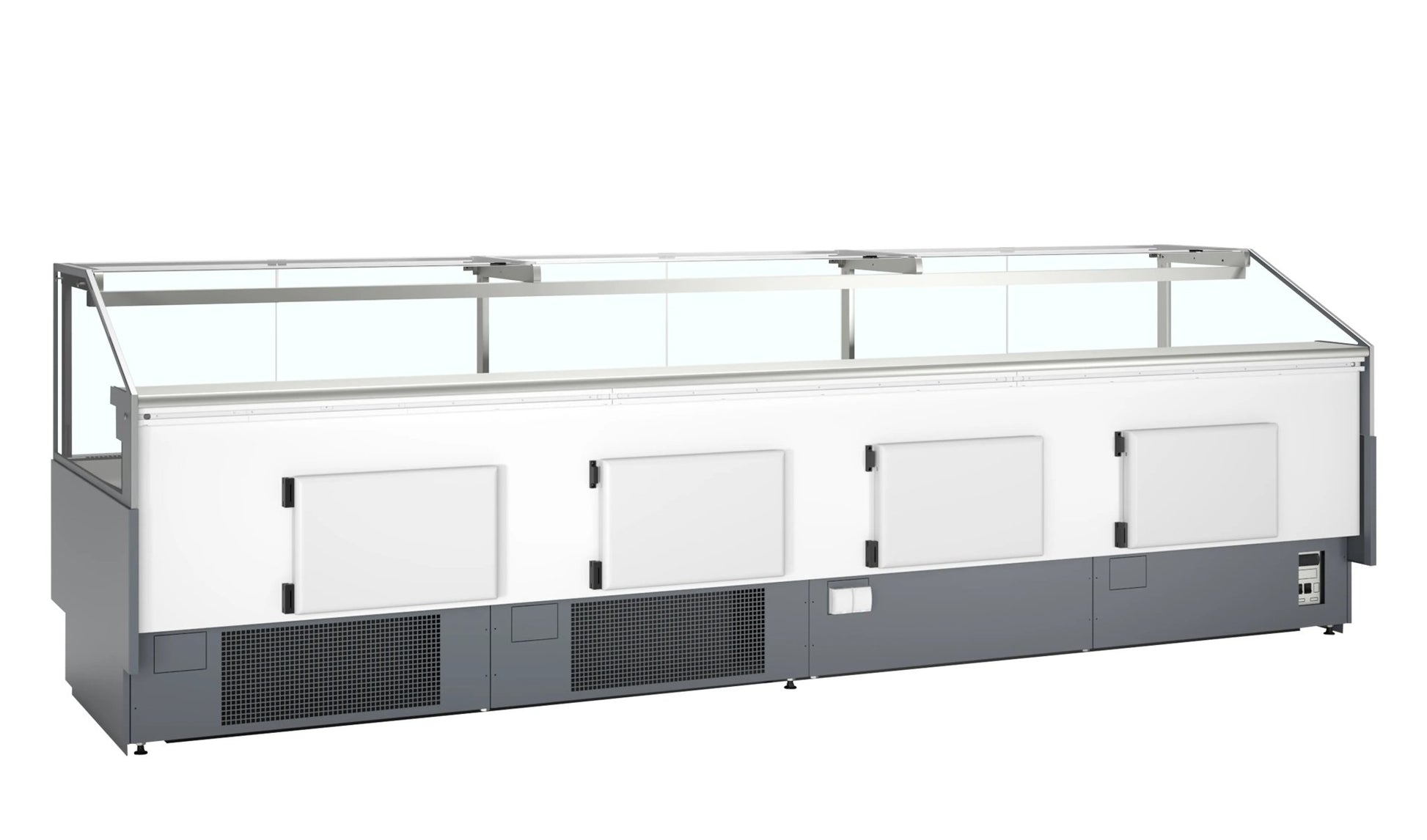 TEFCOLD Vitrina expositora refrigerada con reserva ancho 376 cm SOCB37582A - FrigeriaHosteleria.com