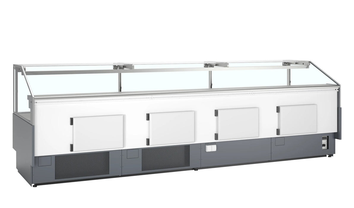 TEFCOLD Vitrina expositora refrigerada con reserva ancho 380 cm SOCA37590A - FrigeriaHosteleria.com