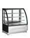 TEFCOLD Vitrina refrigerada cristal curvo ancho 120 cm 3 estantes LPD1200C/BLACK - FrigeriaHosteleria.com