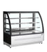 TEFCOLD Vitrina refrigerada cristal curvo ancho 150 cm 3 estantes LPD1500C/BLACK - FrigeriaHosteleria.com