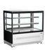 TEFCOLD Vitrina refrigerada cristal recto ancho 120 cm 2 estantes LPD1200F/BLACK - FrigeriaHosteleria.com