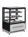 TEFCOLD Vitrina refrigerada cristal recto ancho 90 cm 2 estantes LPD900F/BLACK - FrigeriaHosteleria.com