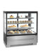 TEFCOLD Vitrina refrigerada cristal recto ancho 90 cm 3 estantes LPD903F/BLACK - FrigeriaHosteleria.com