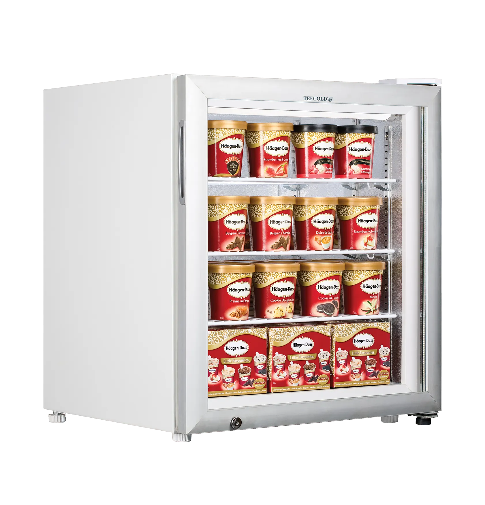 Expositor congelador vertical de sobremesa TEFCOLD UF100G