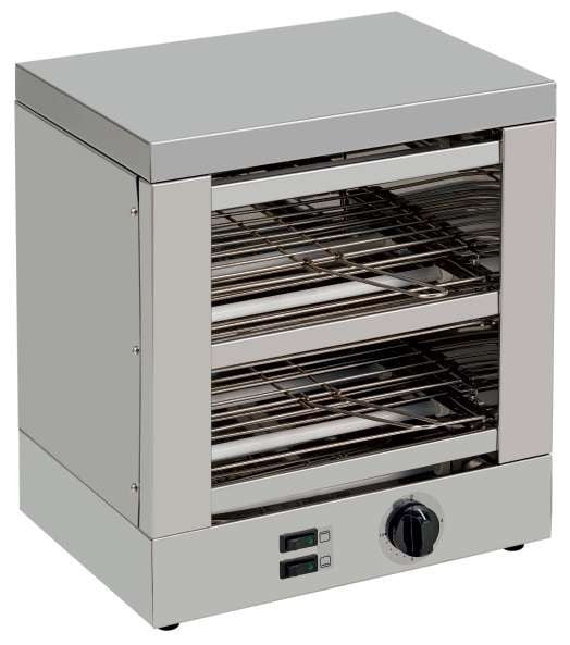 Tostador 2 pisos Slim Line resistencias de cuarzo con temporizador 1800W TE2T - FrigeriaHosteleria.com