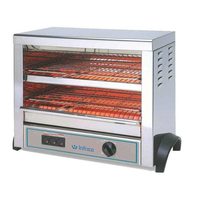 Tostador eléctrico doble planta con temporizador INFRICO T12 - FrigeriaHosteleria.com